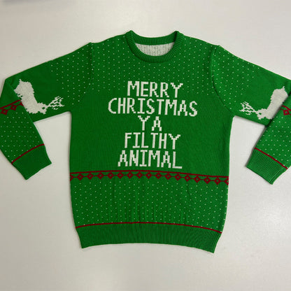 Men's Fashion Loose Jacquard Christmas Sweater