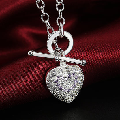 Zirconium Diamond Crystal Necklace Romantic Valentine's Day Gift