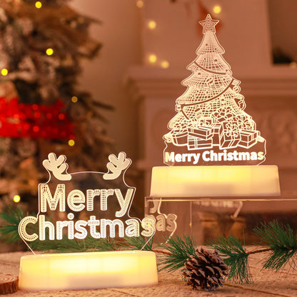 Christmas Decoration Acrylic Chinese Desktop Decoration Lamp