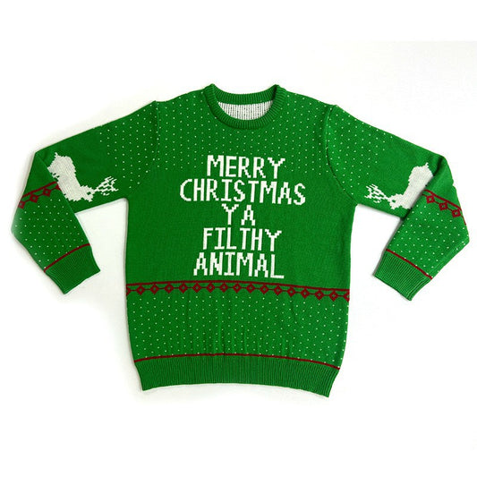 Men's Fashion Loose Jacquard Christmas Sweater