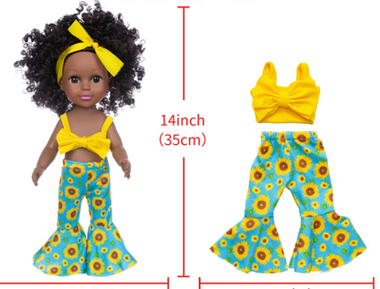 Afro Doll Black Vinyl Doll Rebirth Doll