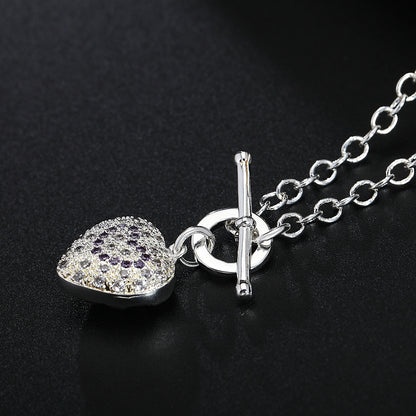 Zirconium Diamond Crystal Necklace Romantic Valentine's Day Gift